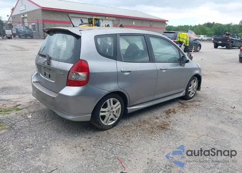 2007 Honda Fit Sport из США, поврежденный, VIN JHMGD38667S023695
